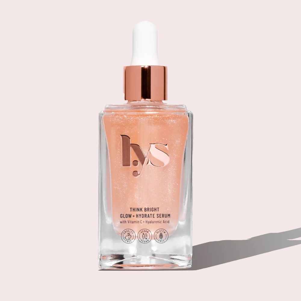 LYS BEAUTY THINK BRIGHT GLOW HYDRATE SERUM WITH VITAMIN C & HYALURONIC ACID NIB
